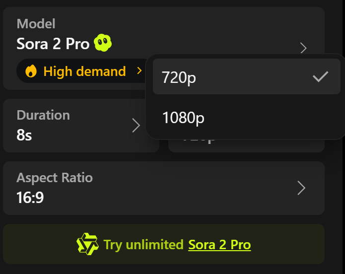 SORA 2 PRO Gratis su Higgsfield VIDEO AI in Full hd