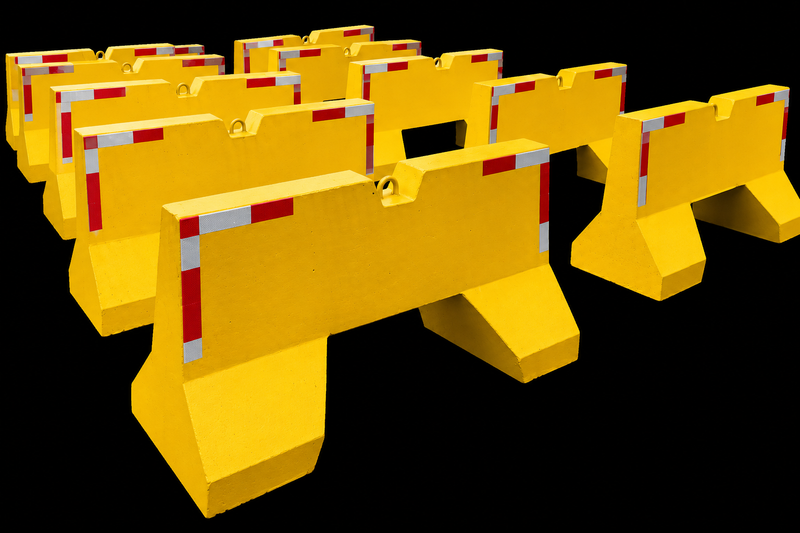 Painted barriers