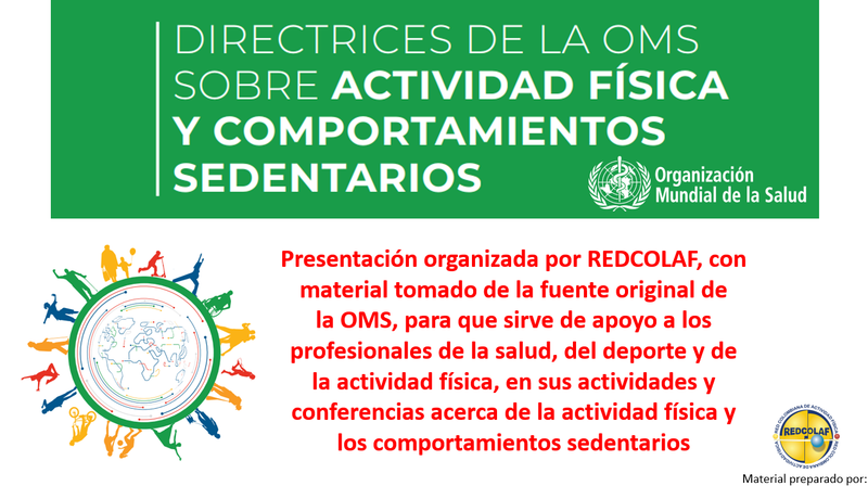 Directrices de la OMS sobre actividad física y comportamientos sedentarios 2021-Recomendaciones-