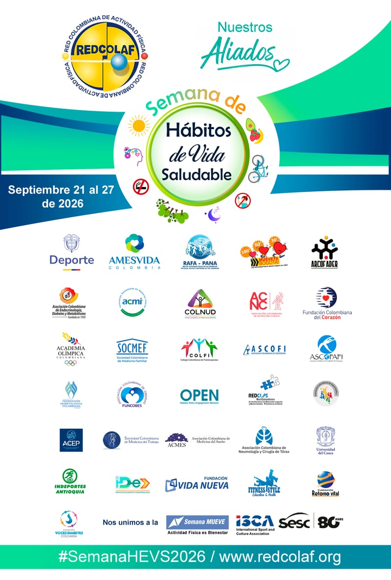 Semana de Hábitos de Vida Saludable, septiembre 21 al 27 de 2026