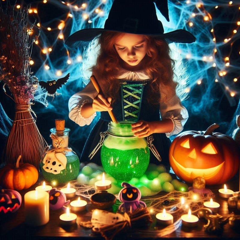 Halloween Season! Урок Магического Зельеварения и Слайма. Art-and-Treat.