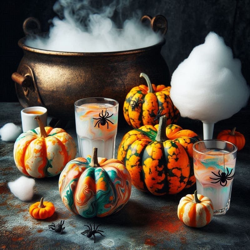 Halloween Season! КУХMИСТЕРСКАЯ с ПАУКАМИ. АРТ приключение с ART-and-TREAT