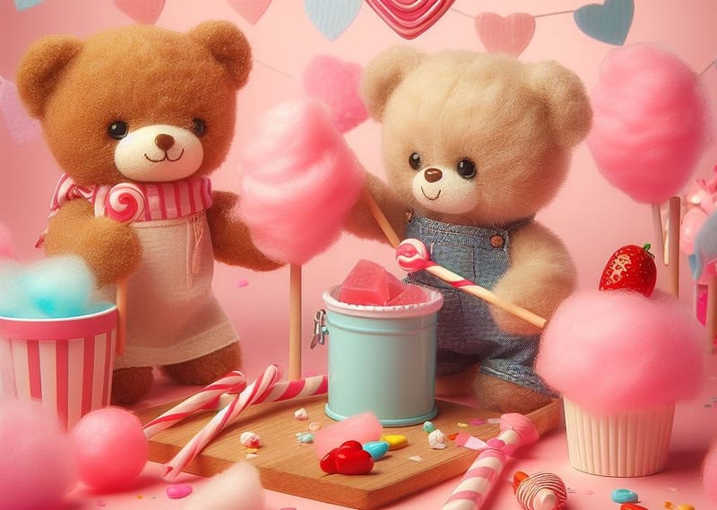 Пирожное с секретом. Праздничное занятие к Valentine's Day.