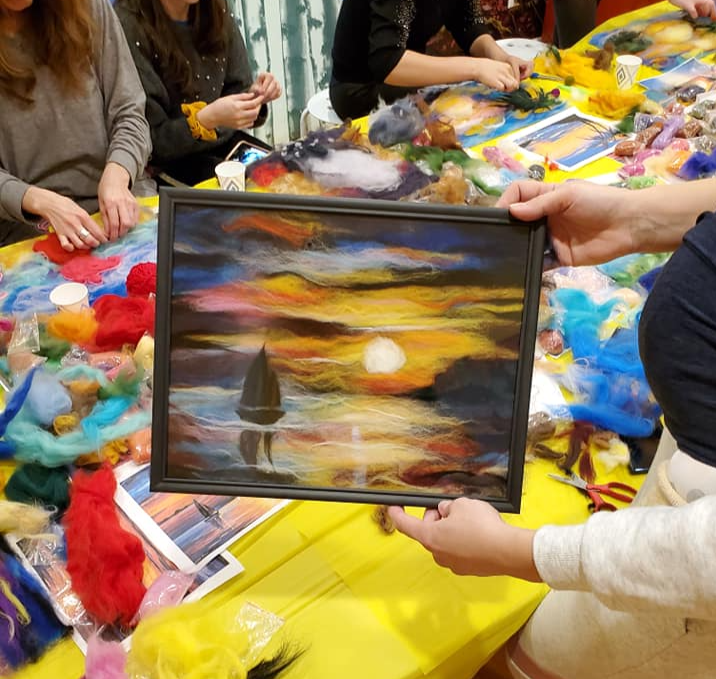 Праздник весны и творчества для мам! Шерстяная Акварель