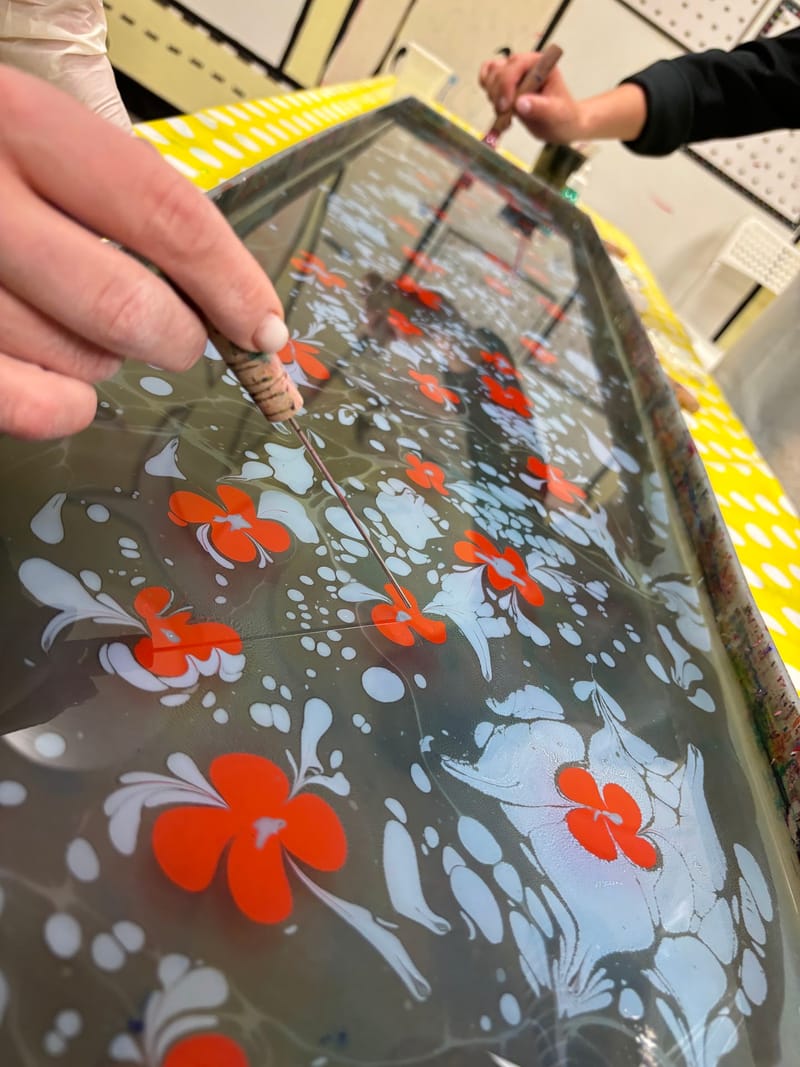 Эбру. Рисование на воде. Шелковые шарфики. Для взрослых и детей.