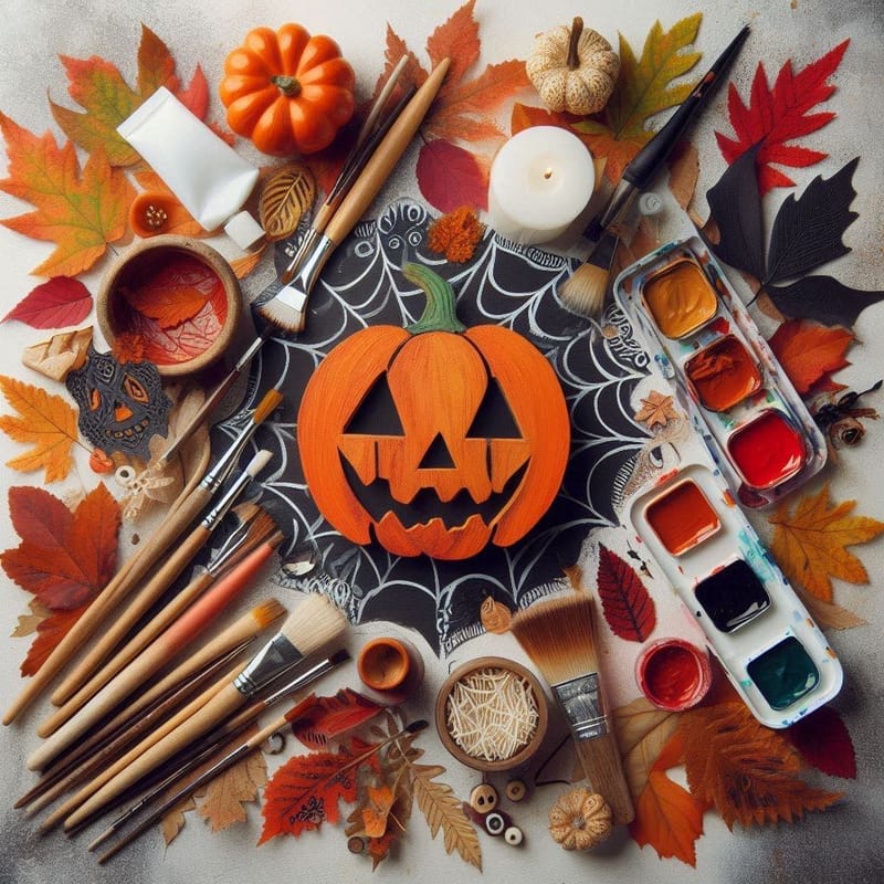 CRAFT-and-TREAT one day ART CAMP. Halloween.