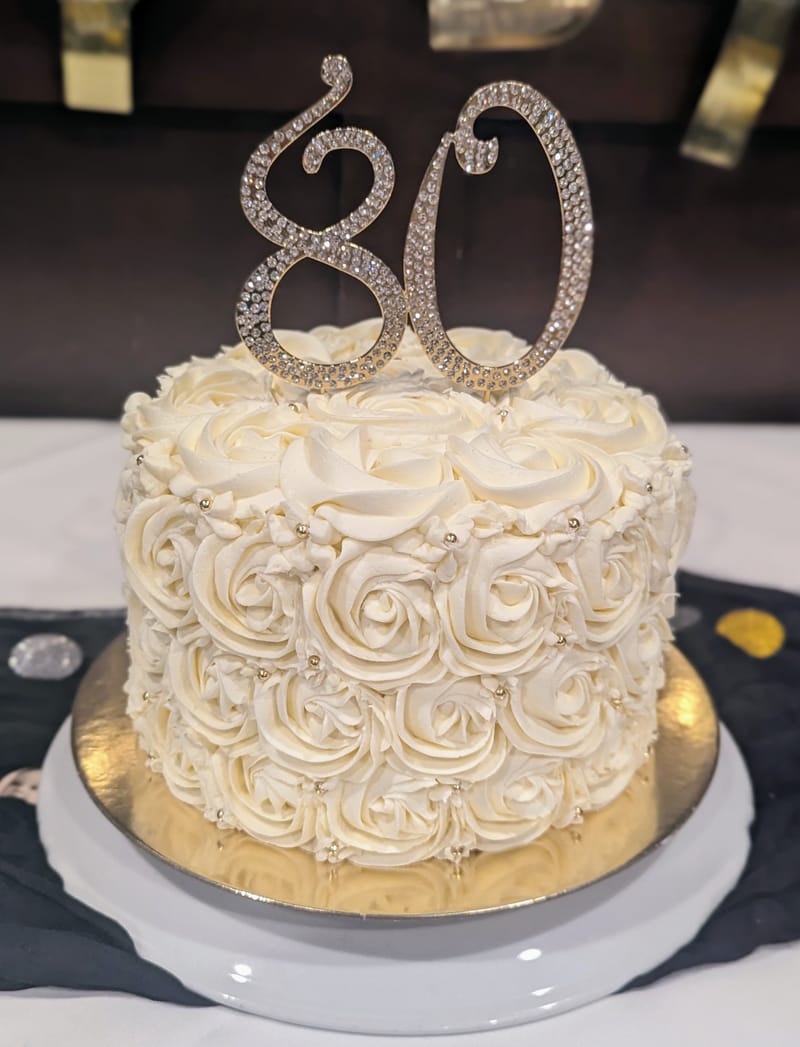 80th Birthday Cake