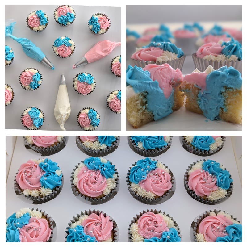 Gender Reveal Cupcakes