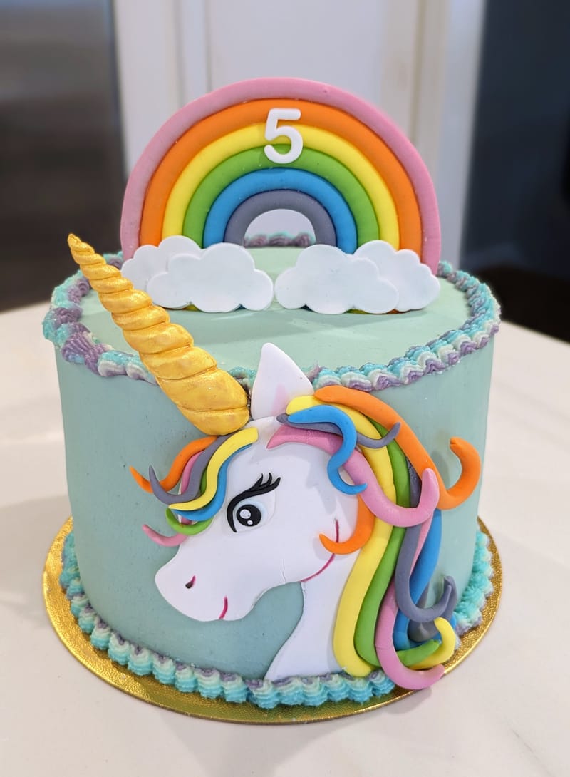 Unicorn Rainbow Cake