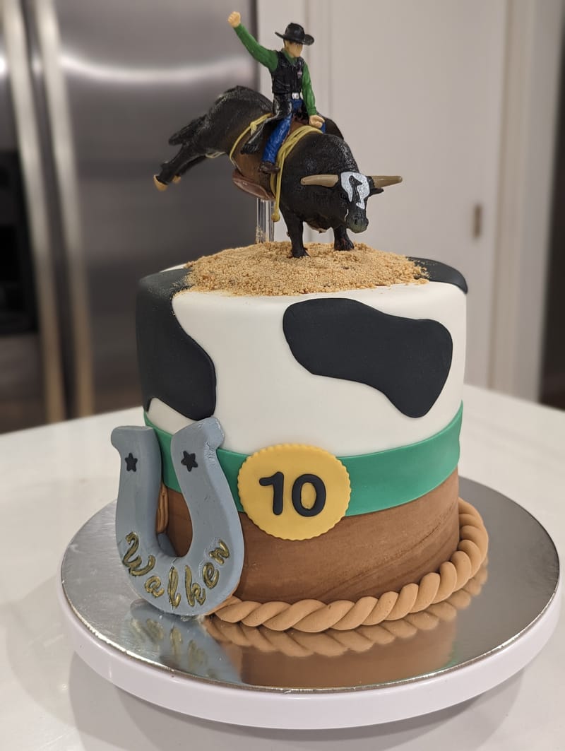 Bull Riding Cake