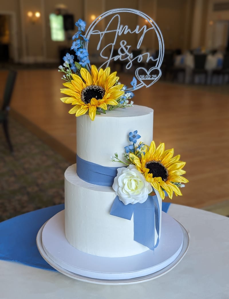 Sunflower Wedding Cake