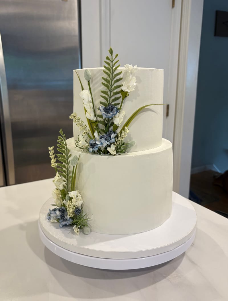 Fern Wedding Cake