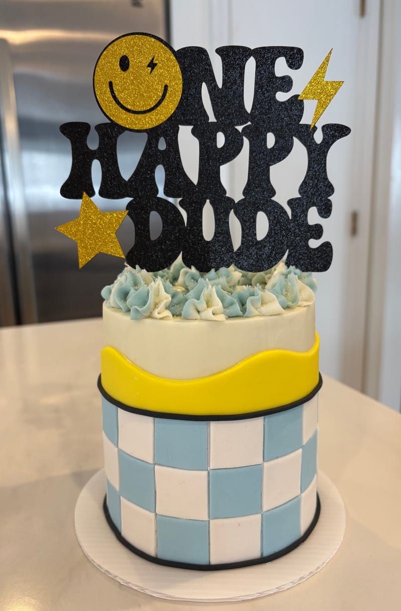 One Happy Lil Dude Smash Cake