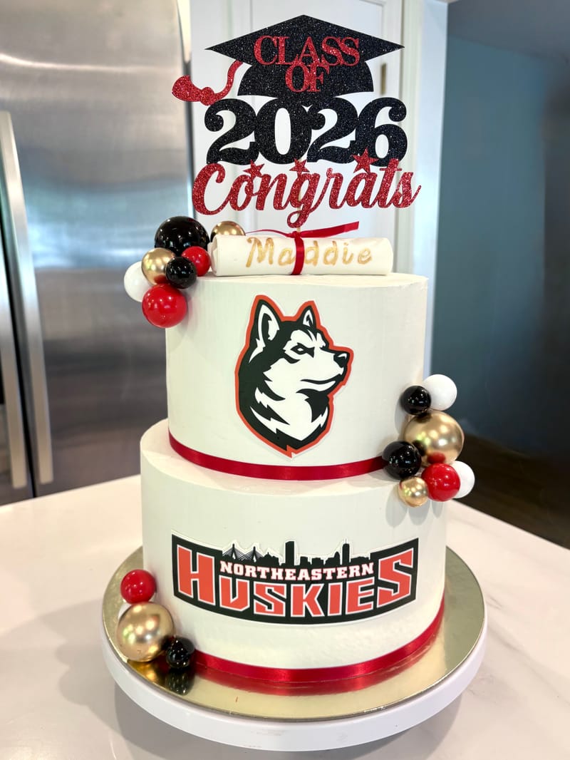 Northeastern Graduation Cake
