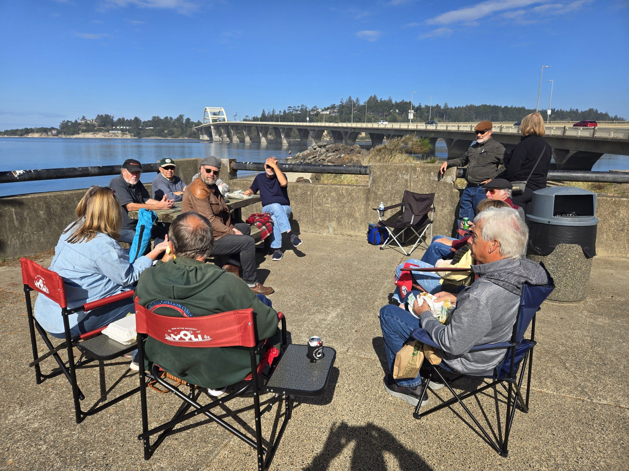 Picnic at the Alsea Bay Bridge Interpretive Center in Waldport, October 12, 2024.