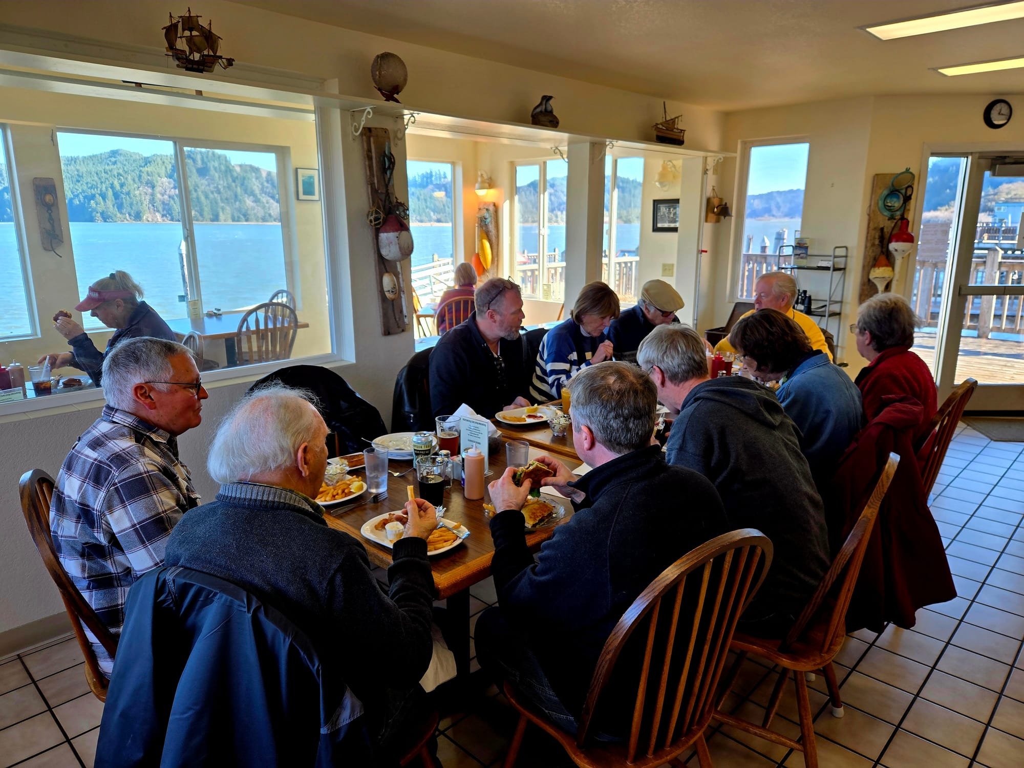 January 17, 2026 - Lunch at the Schooner Cafe', Reedsport.