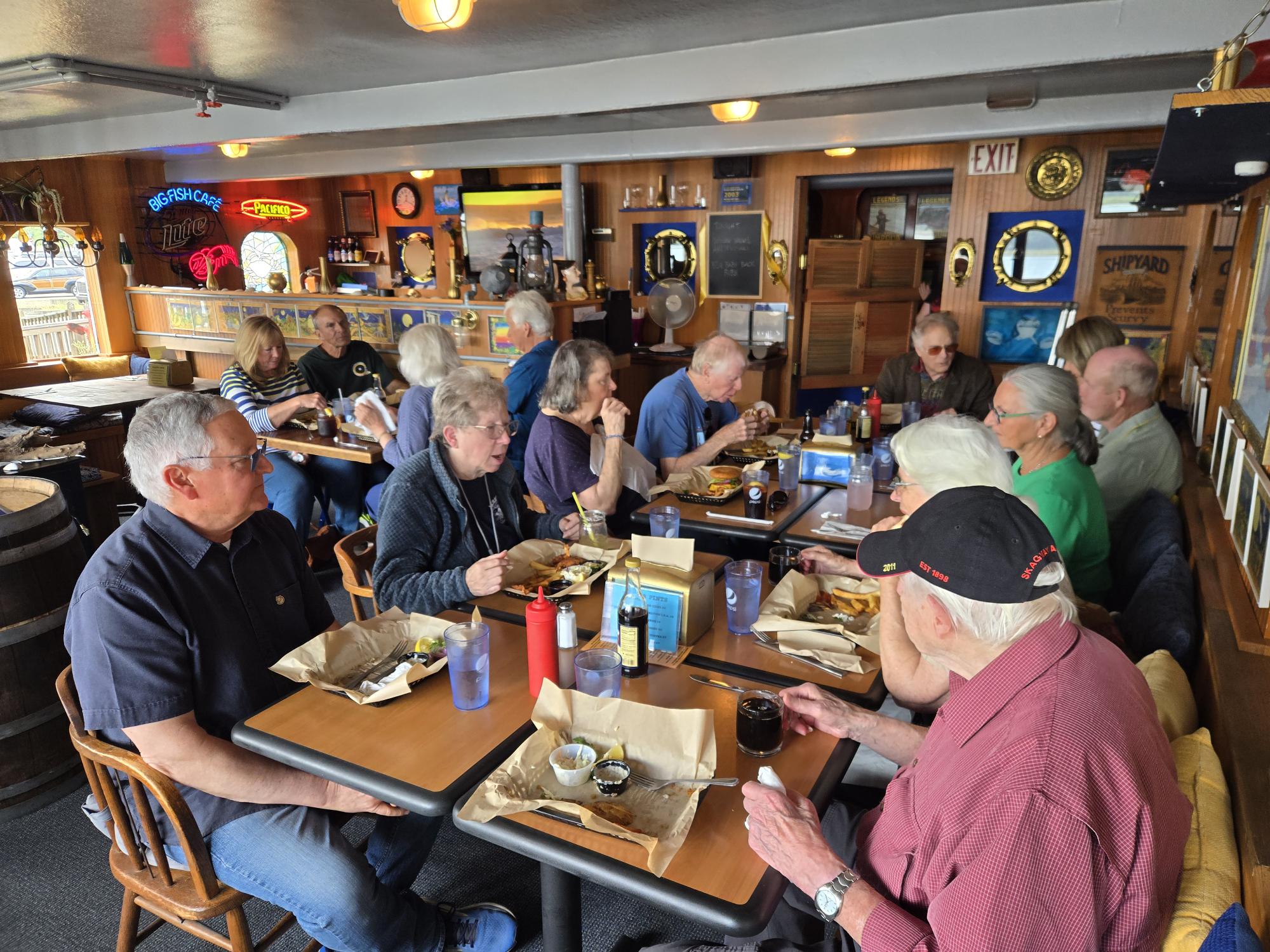 June 18, 2026 - Luncheon At The Big Fish Restaurant, Reedsport, OR.