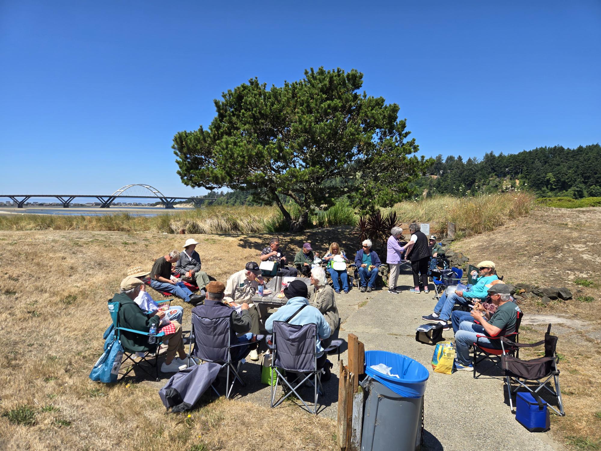 July 18 2026 - A Picnic on the Alsea River near Waldport.