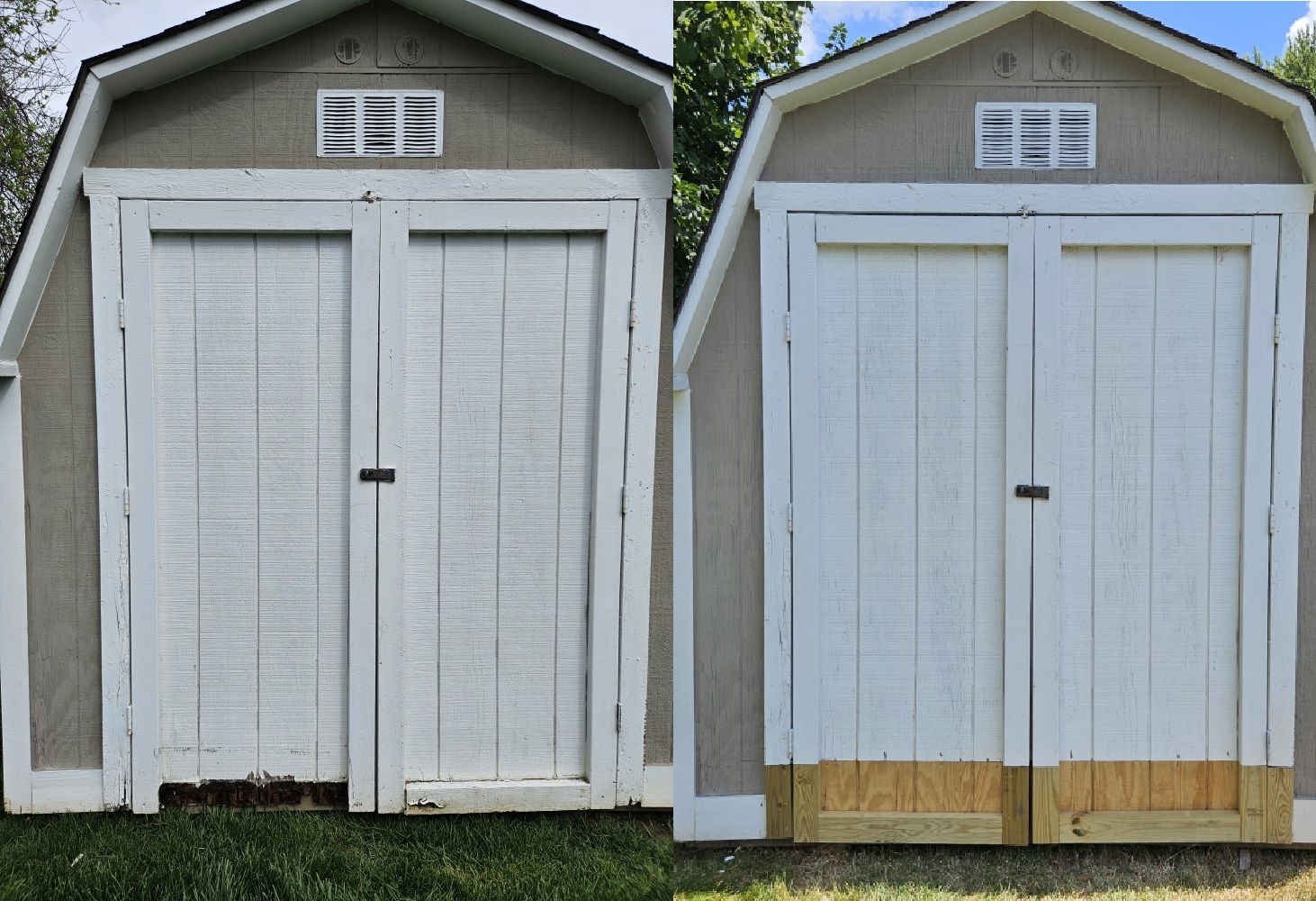 Rotted Door Bottoms Replaced