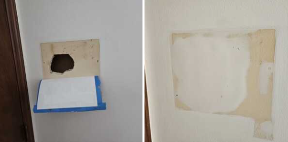 Drywall Hole Patch Repair