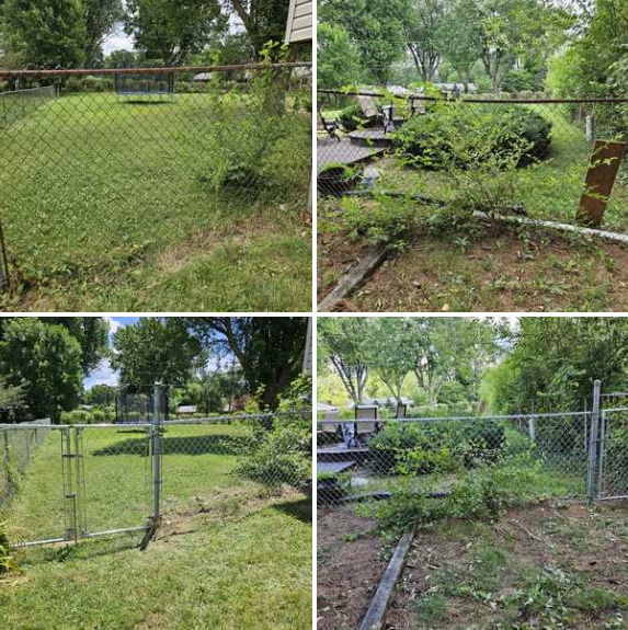 Chain Link Top Bar and Fencing Replaced