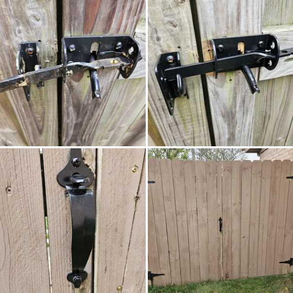 Fence Gate Latch Replacement and Hinge Adjustments