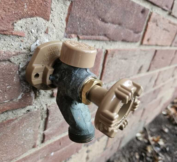 Outdoor Water Spigot Components Replaced