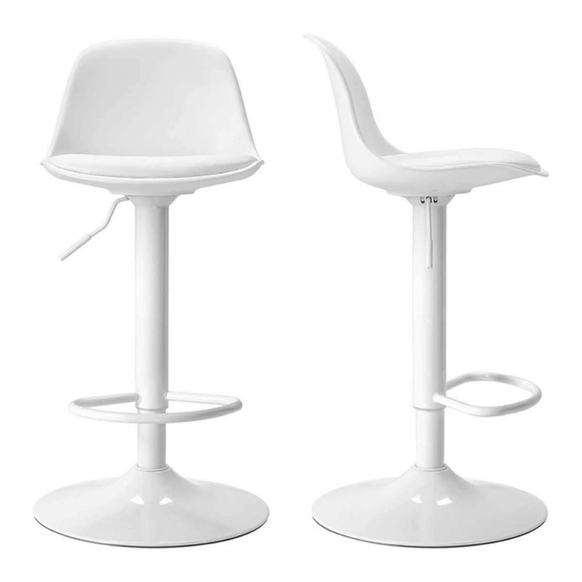 KANSAS STOOL BLACK/WHITE COLOR