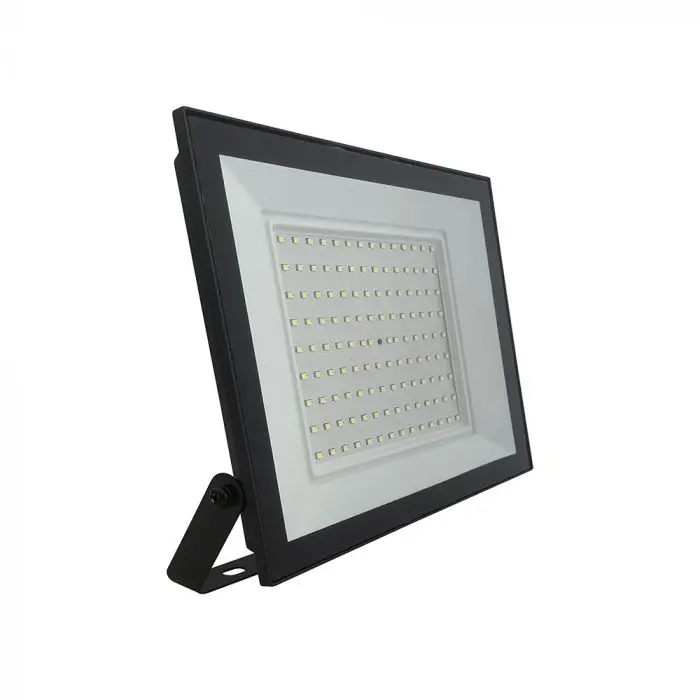100W Slim E-Series SMD LED Floodlight with Integrated Driver, Black, 4000K, IP65