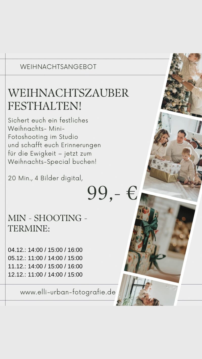 Weihnachts - Mini - Aktion