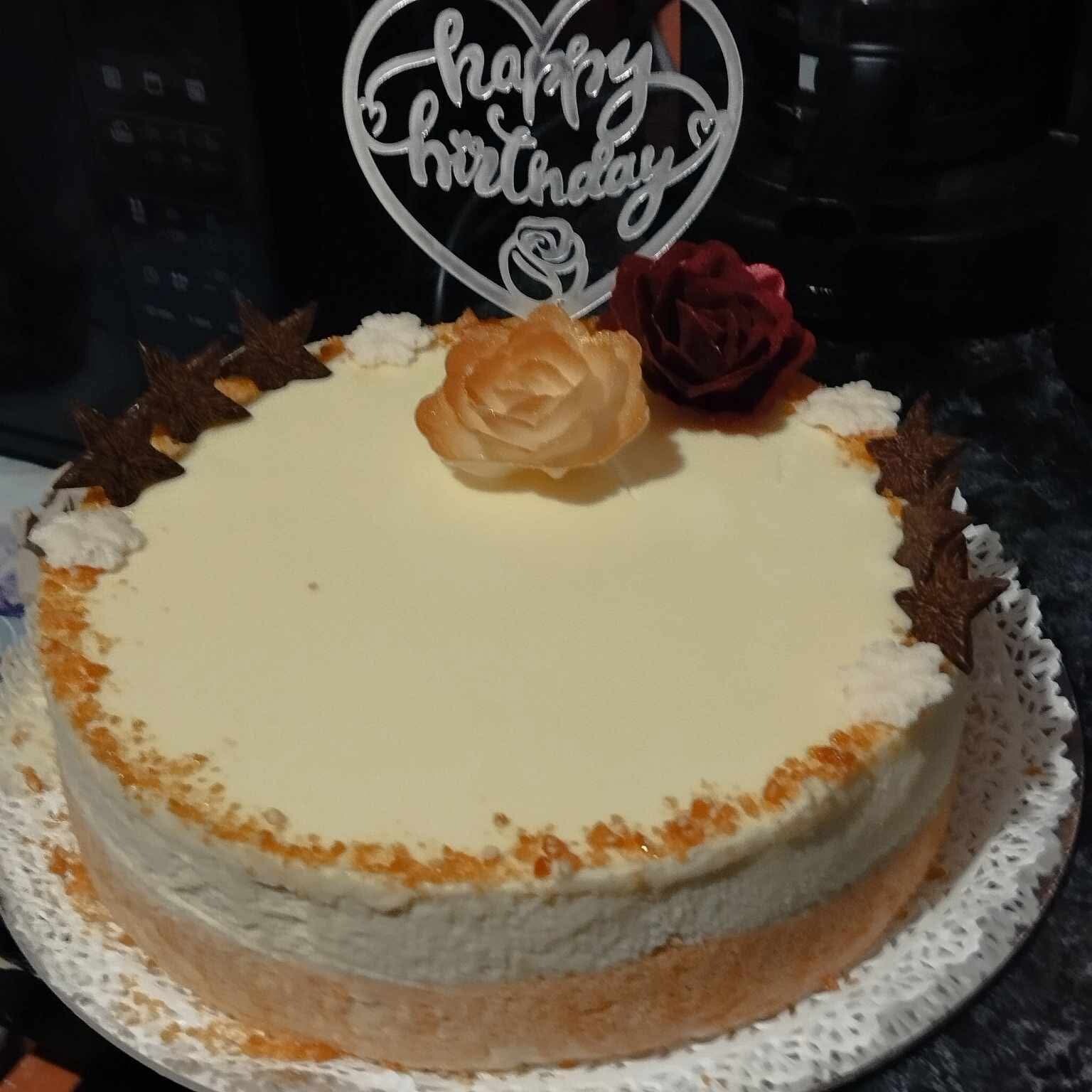 Fehércsokis őszibrack torta