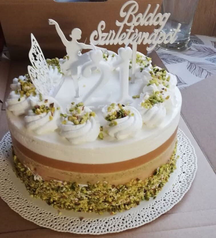 Birsalmás pisztáciás torta