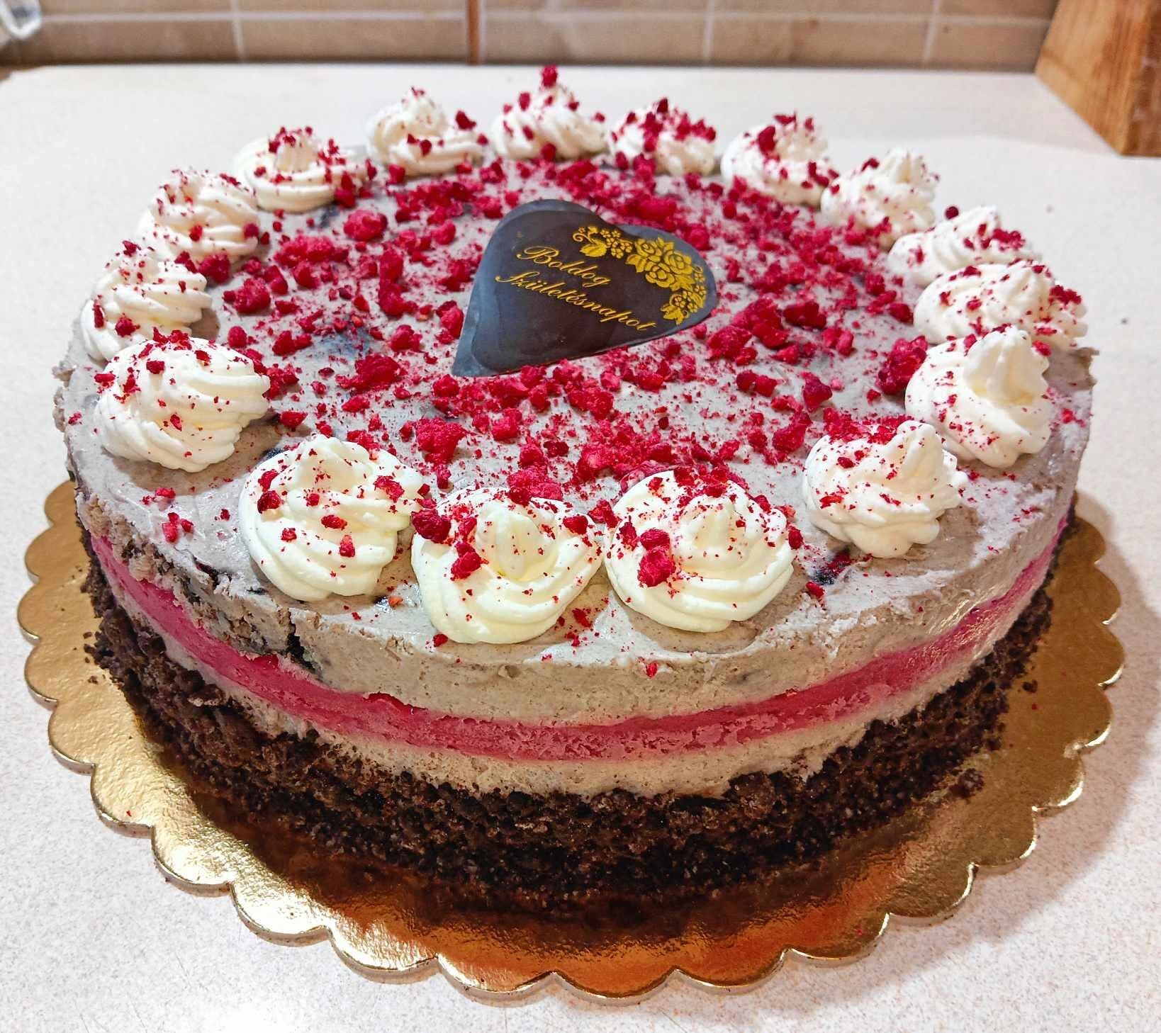 Málnás Oreo torta