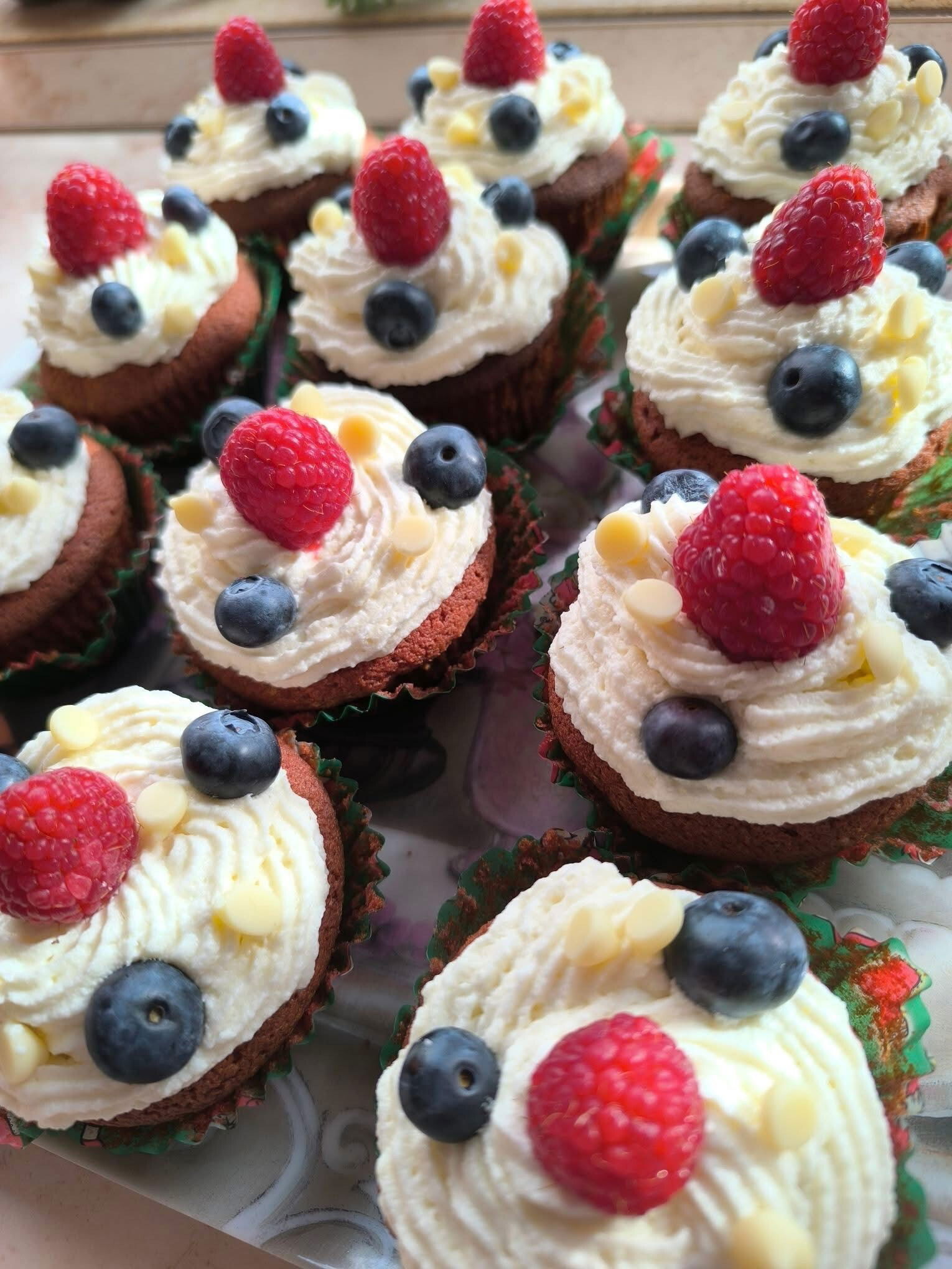Red velvet cupcake fehércsokis mascarpone krémmel