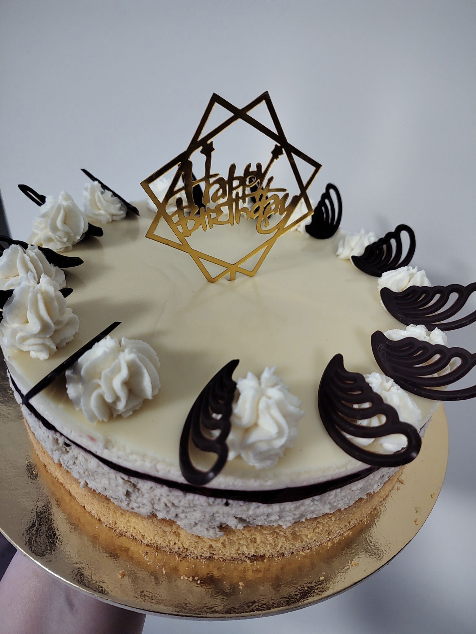 Vaníliás gesztenye torta rumos meggyel