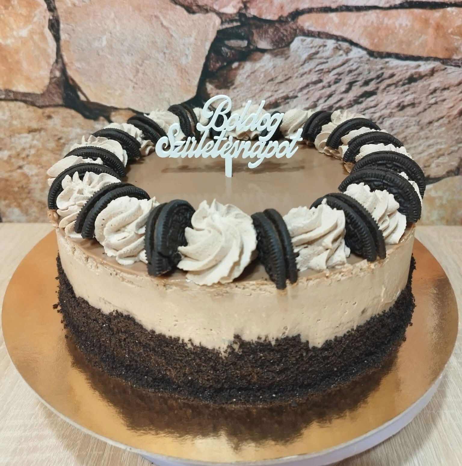 Csokis "O" keksz torta