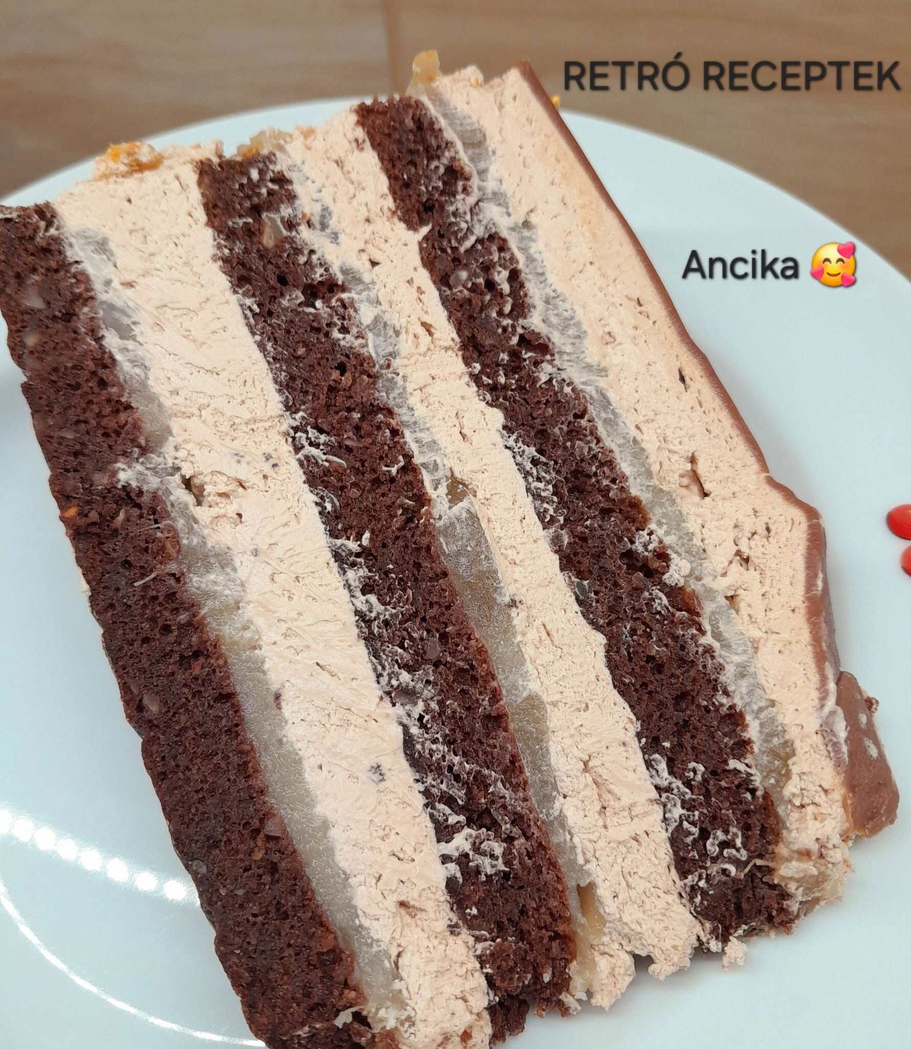 Körtetorta karamellás csokoládéval