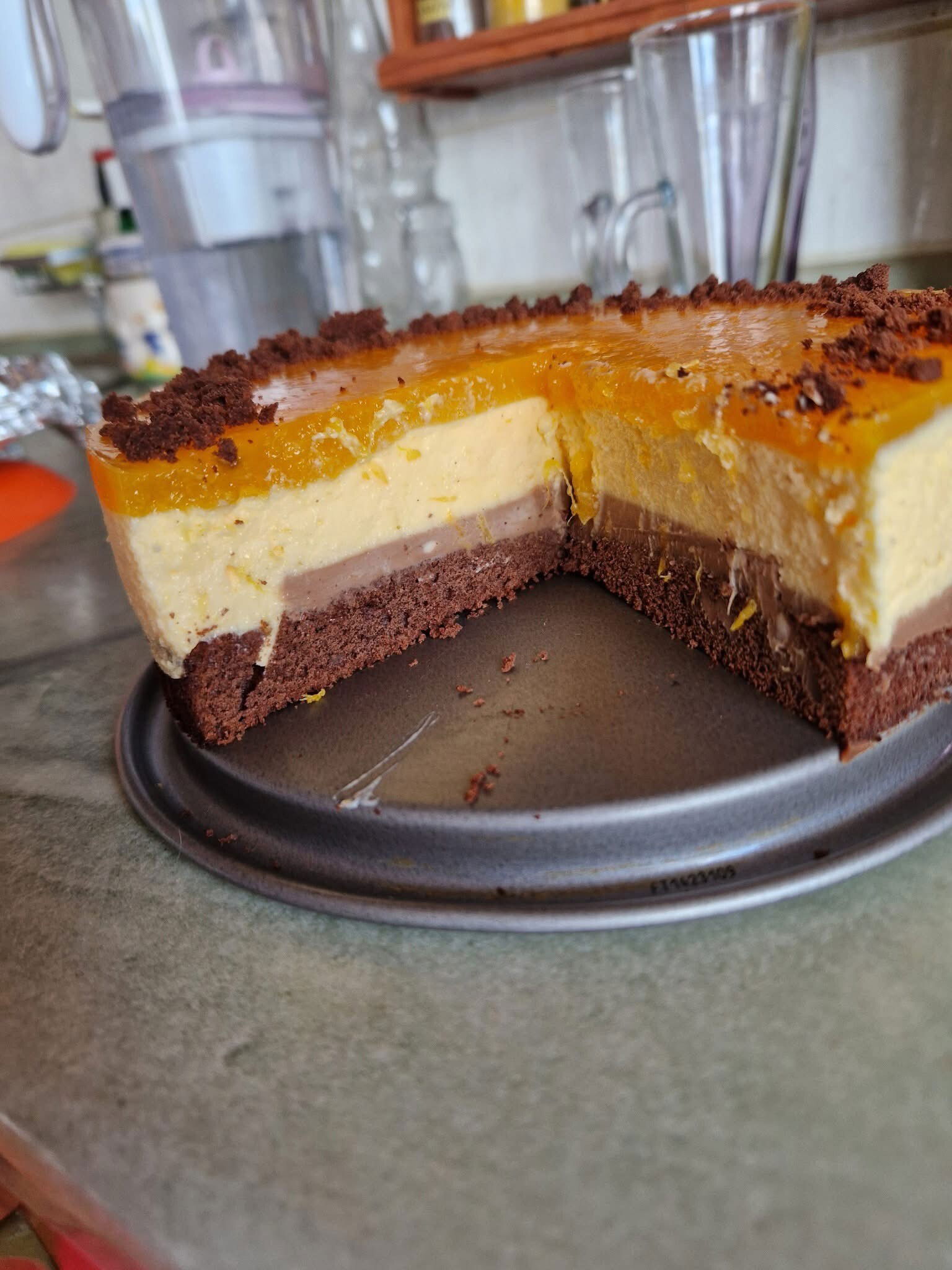 Narancsos-extra csokis torta