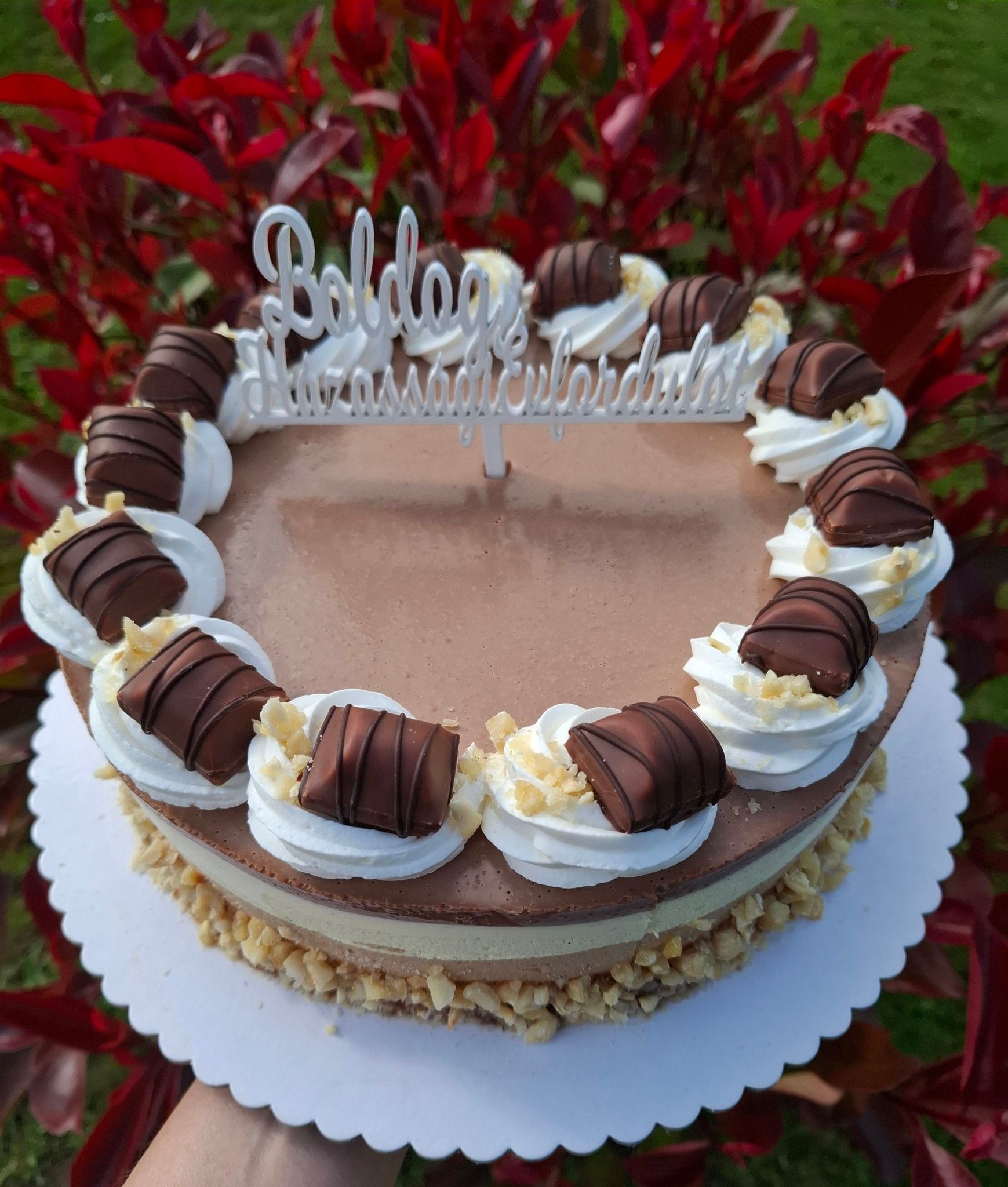 HIGH PROTEIN Kinder bueno torta alacsony cukortartalommal