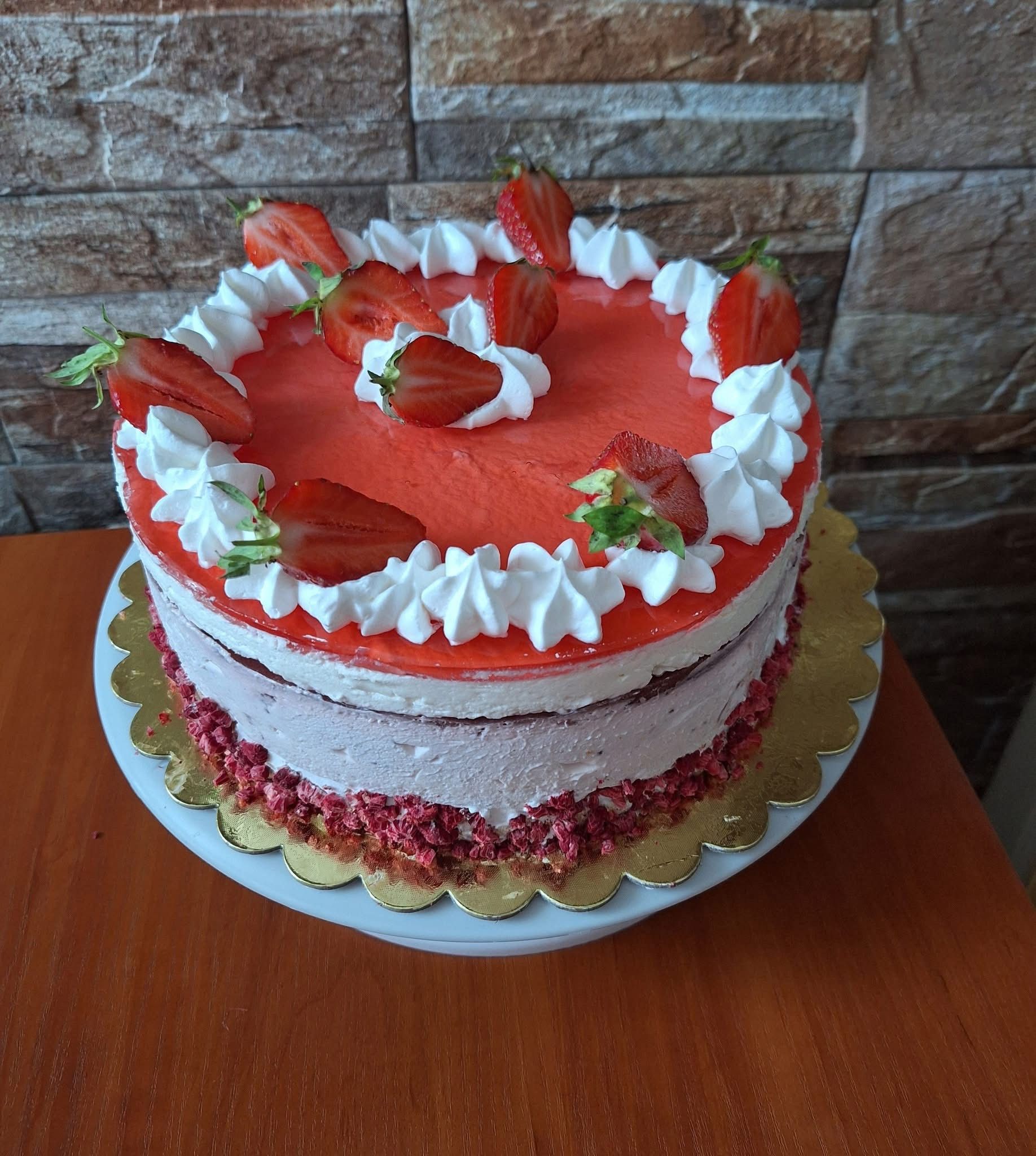 Fehércsokis málnatorta