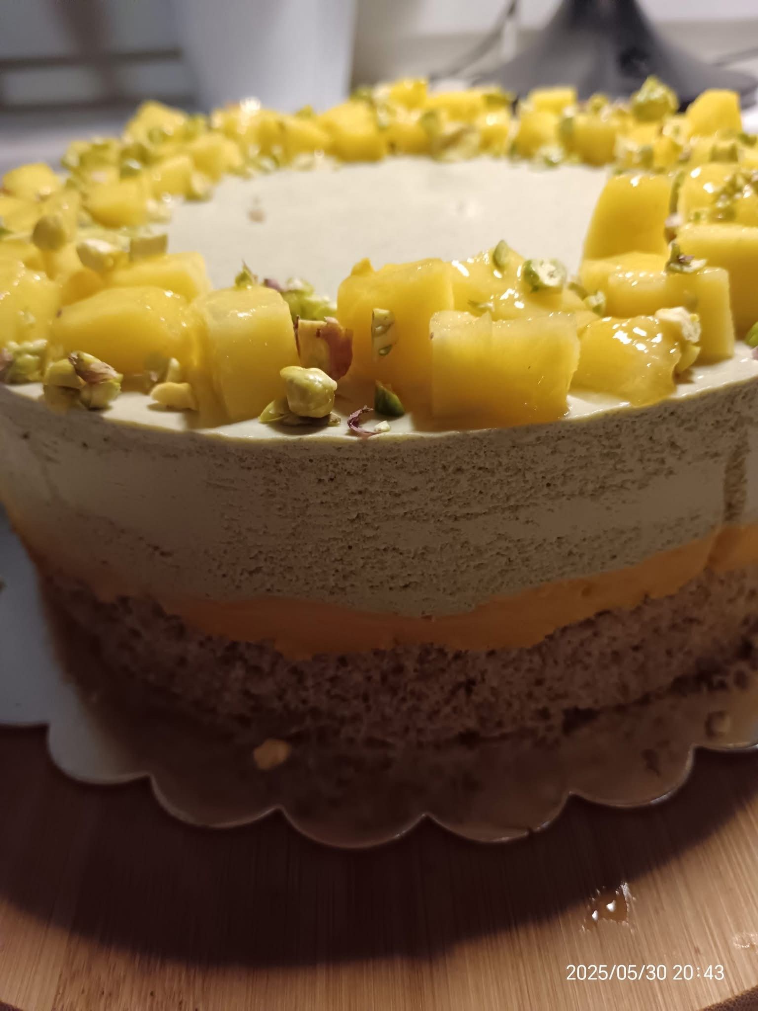 Mangós matcha torta