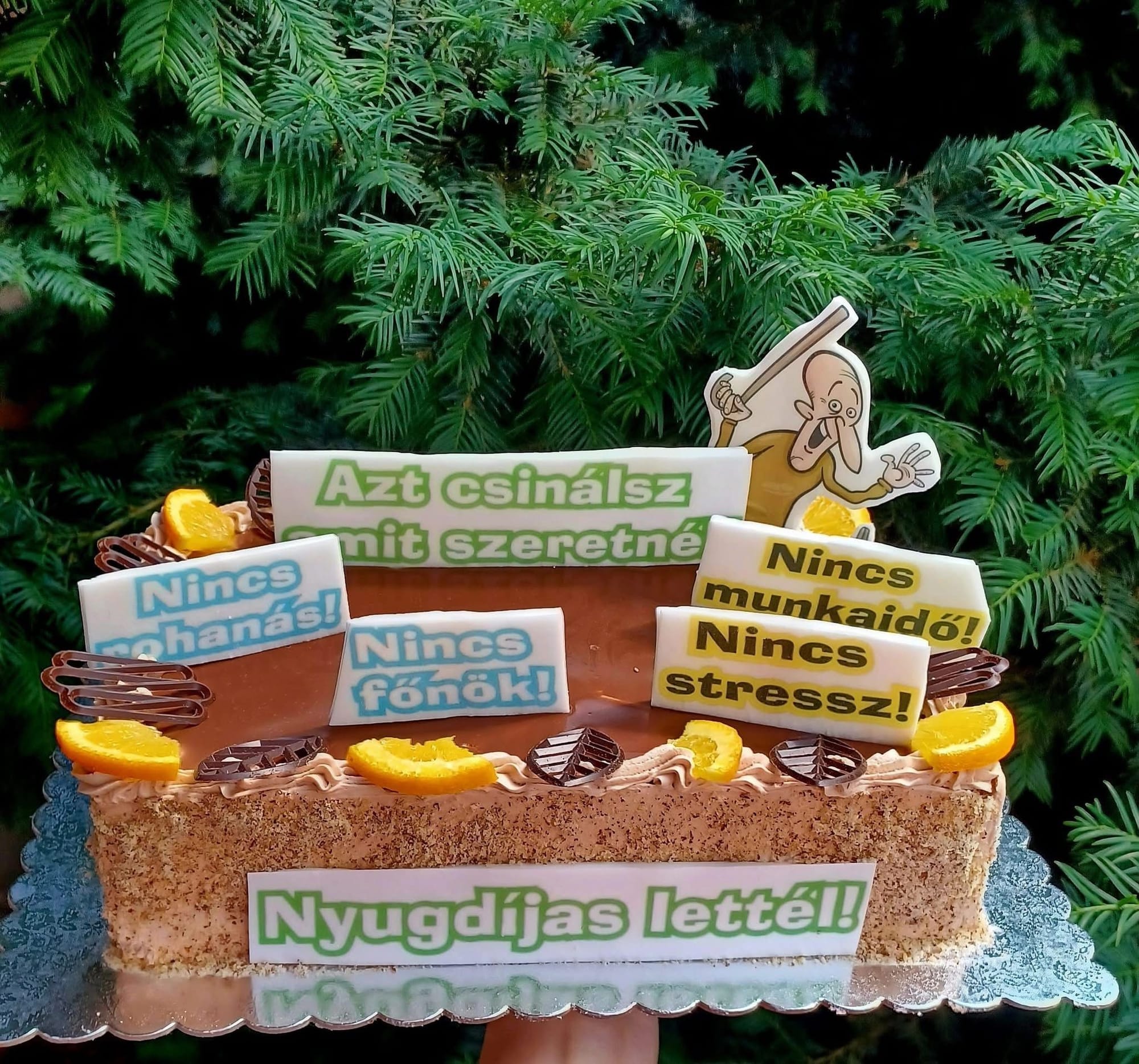 Baileys torta mogyoróval, és narancskaramellel