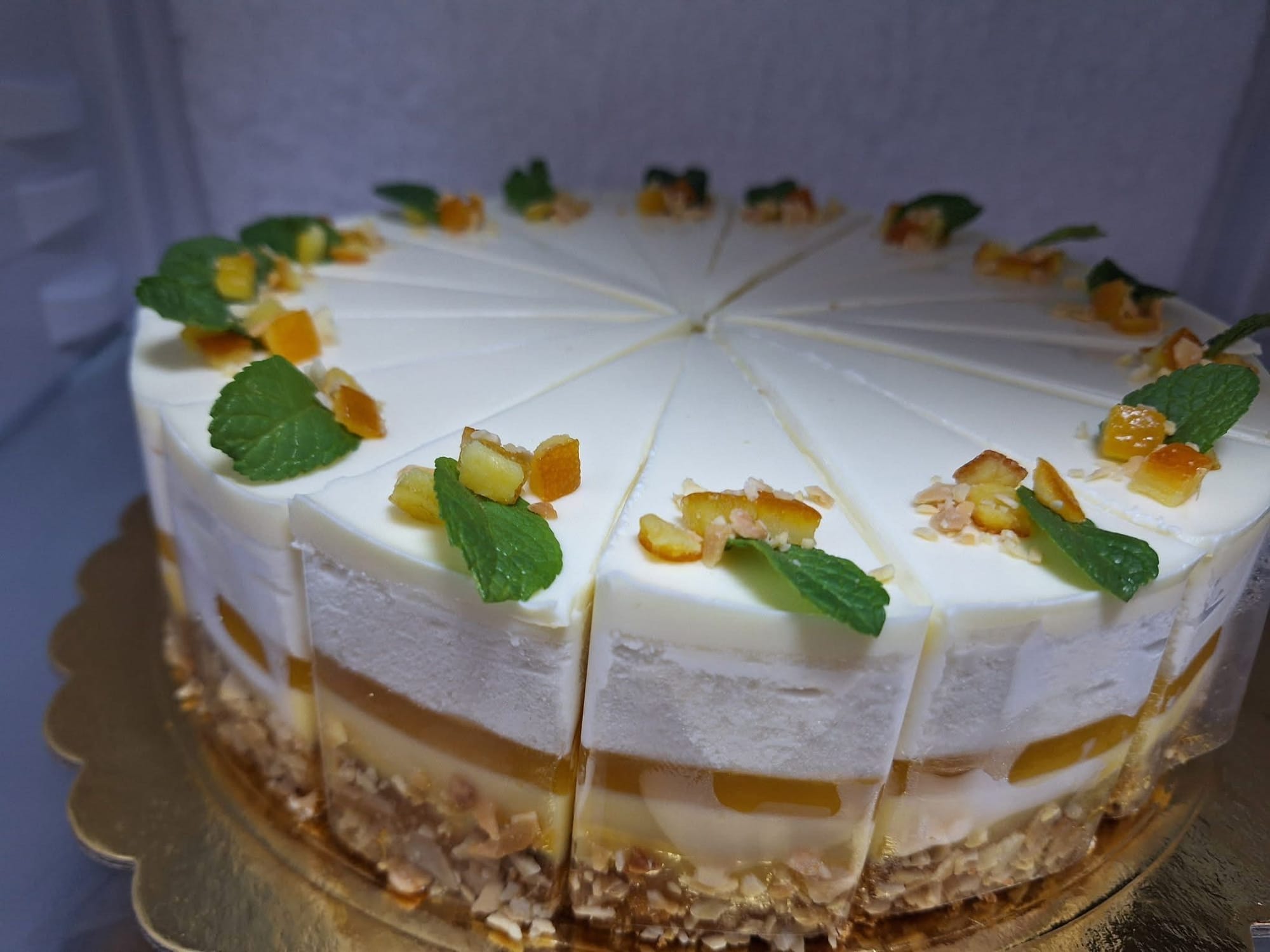 Narancsos marcipán torta