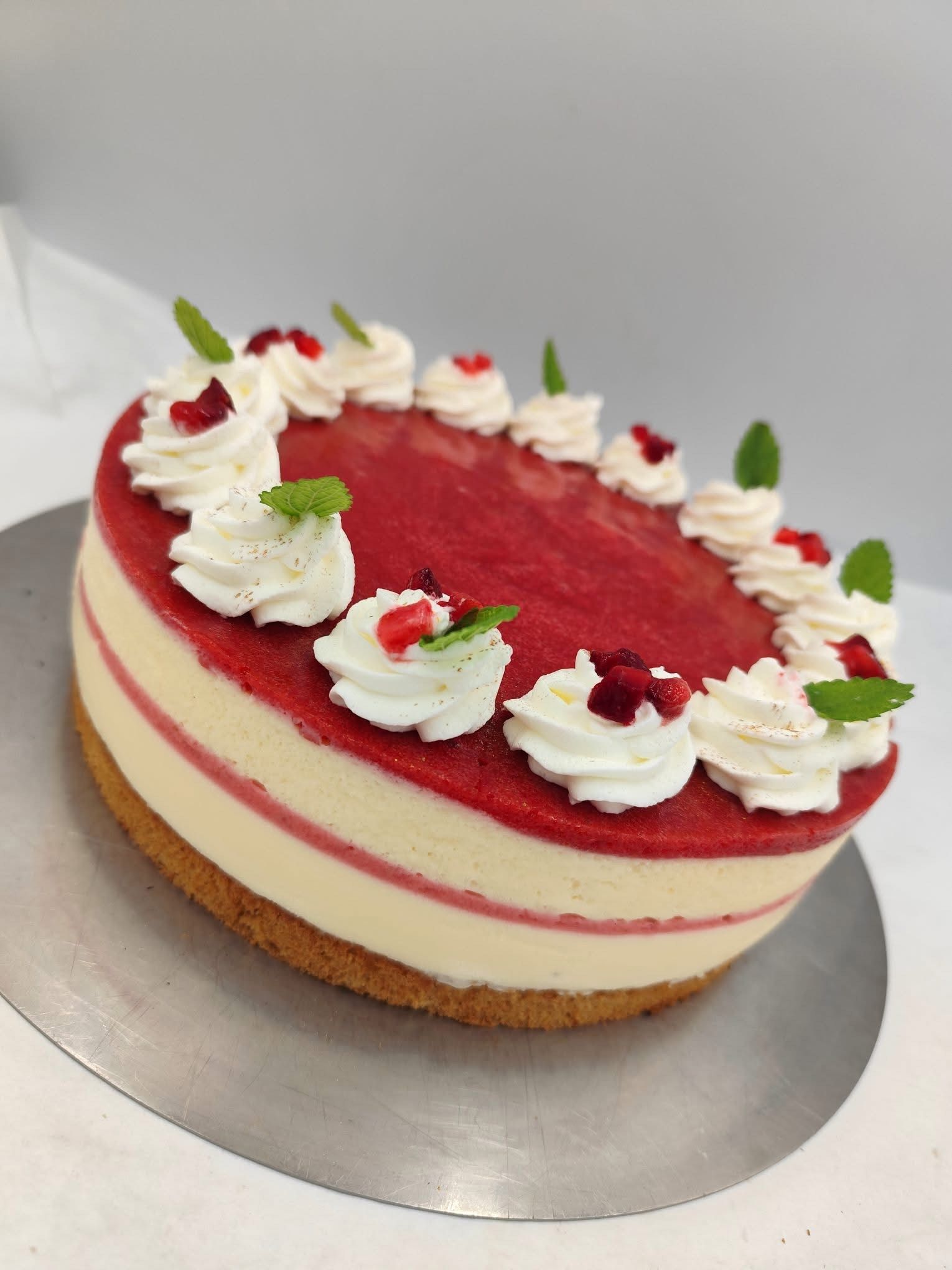 Miami Vice torta (Pina Colada és eper)