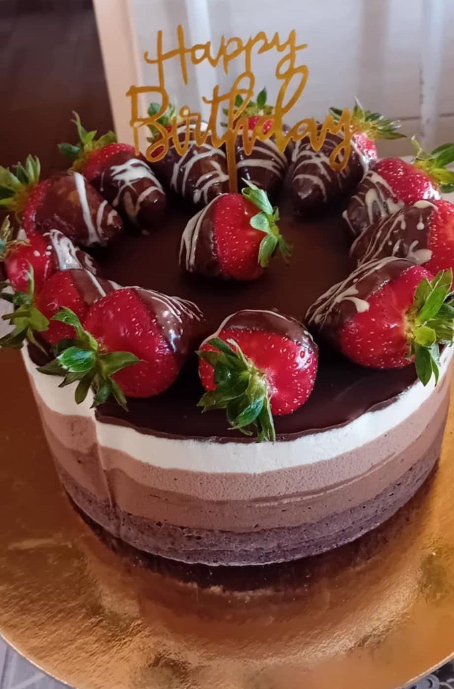 Triplacsoki mousse torta