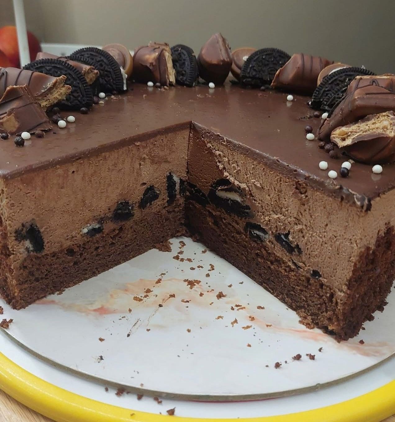 Csokis "O" keksz torta