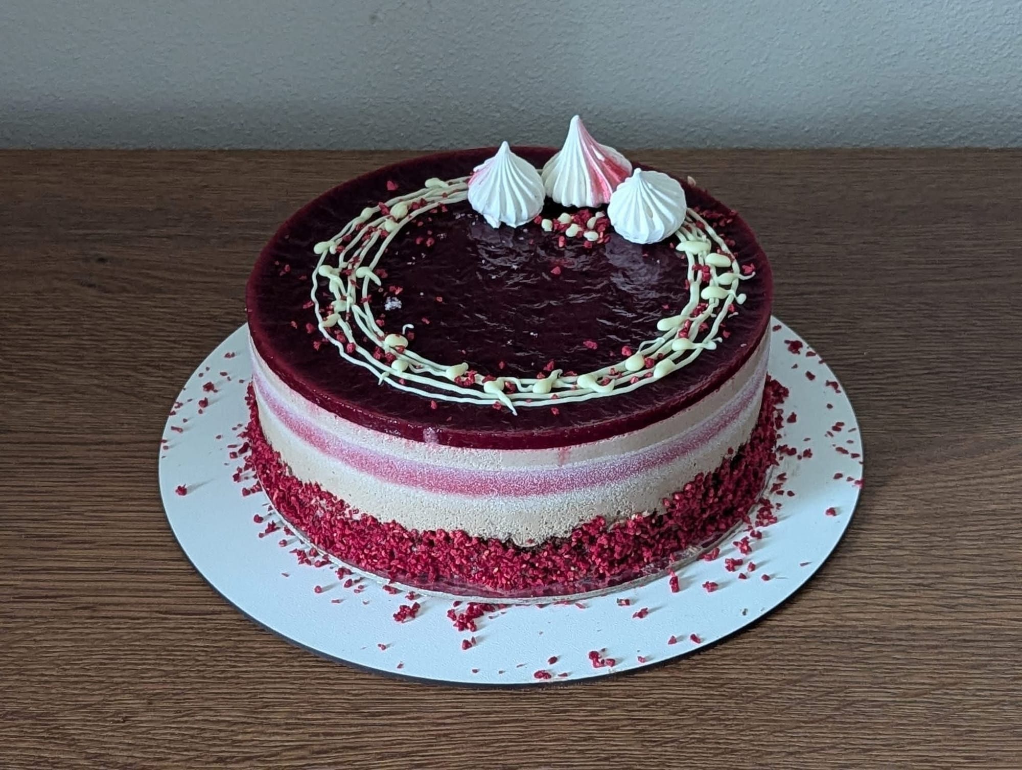 Málnás csokoládé torta