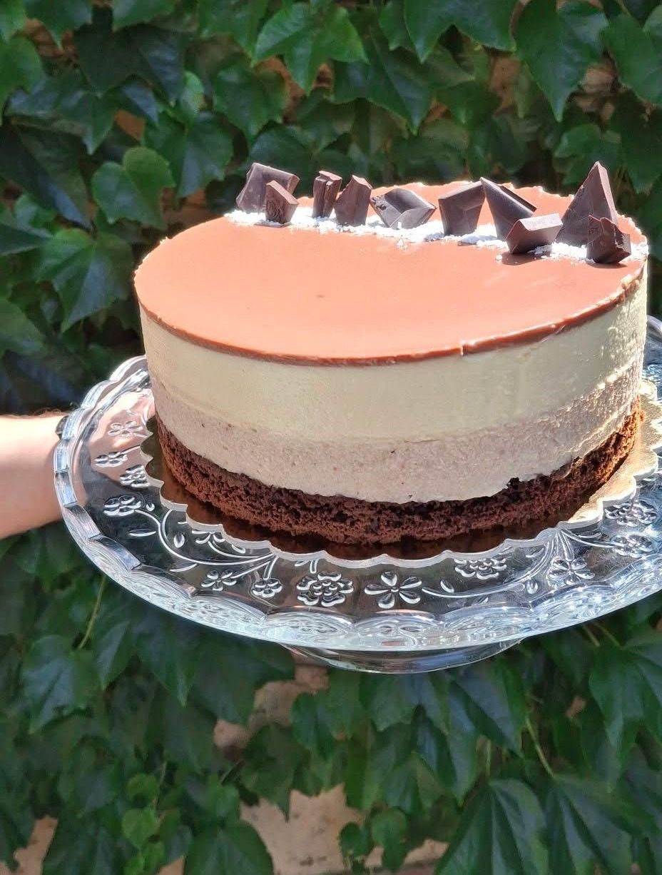 Gesztenyés mangós torta kókusszal