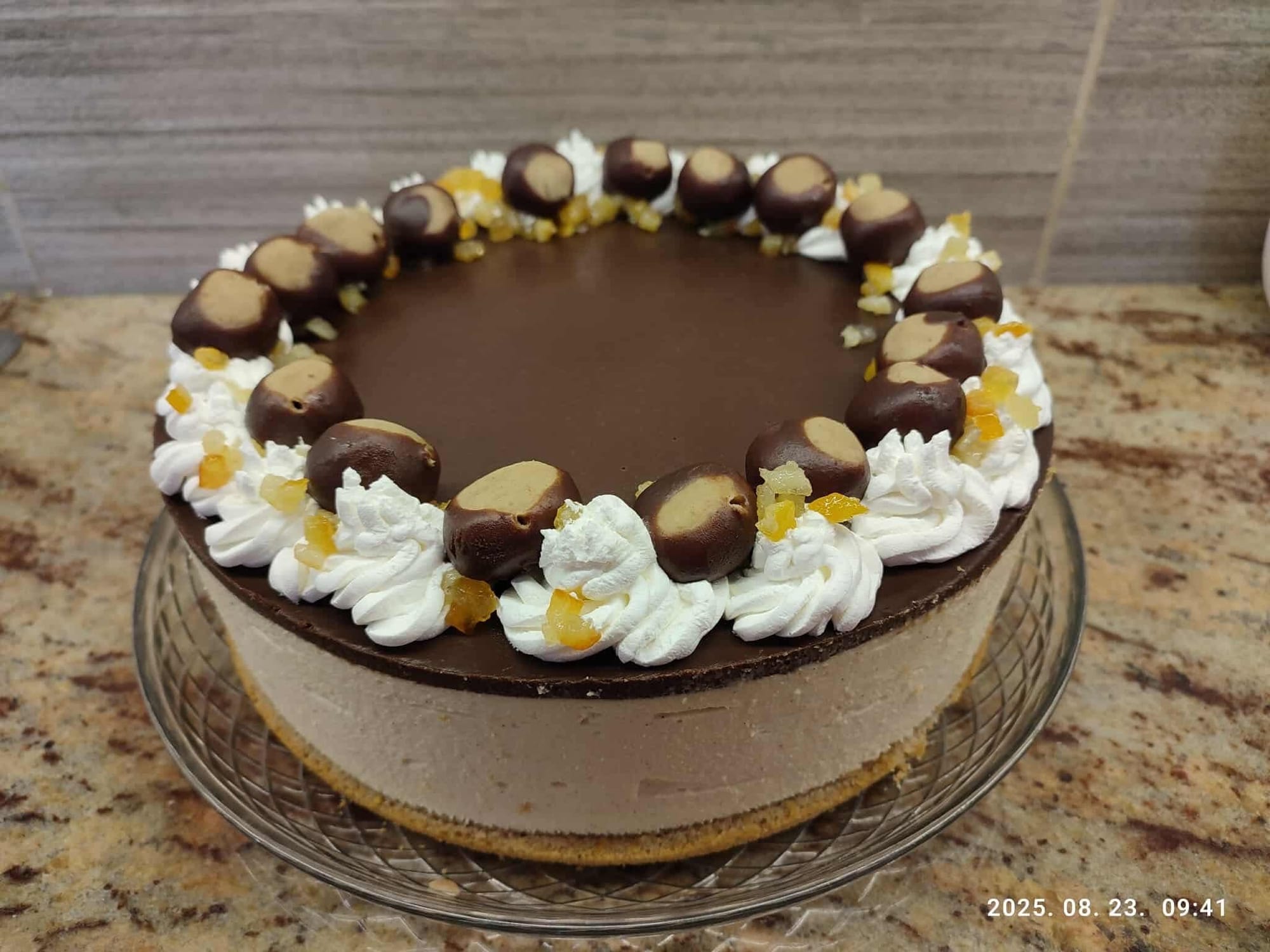 Csokis narancsos torta gesztenyével
