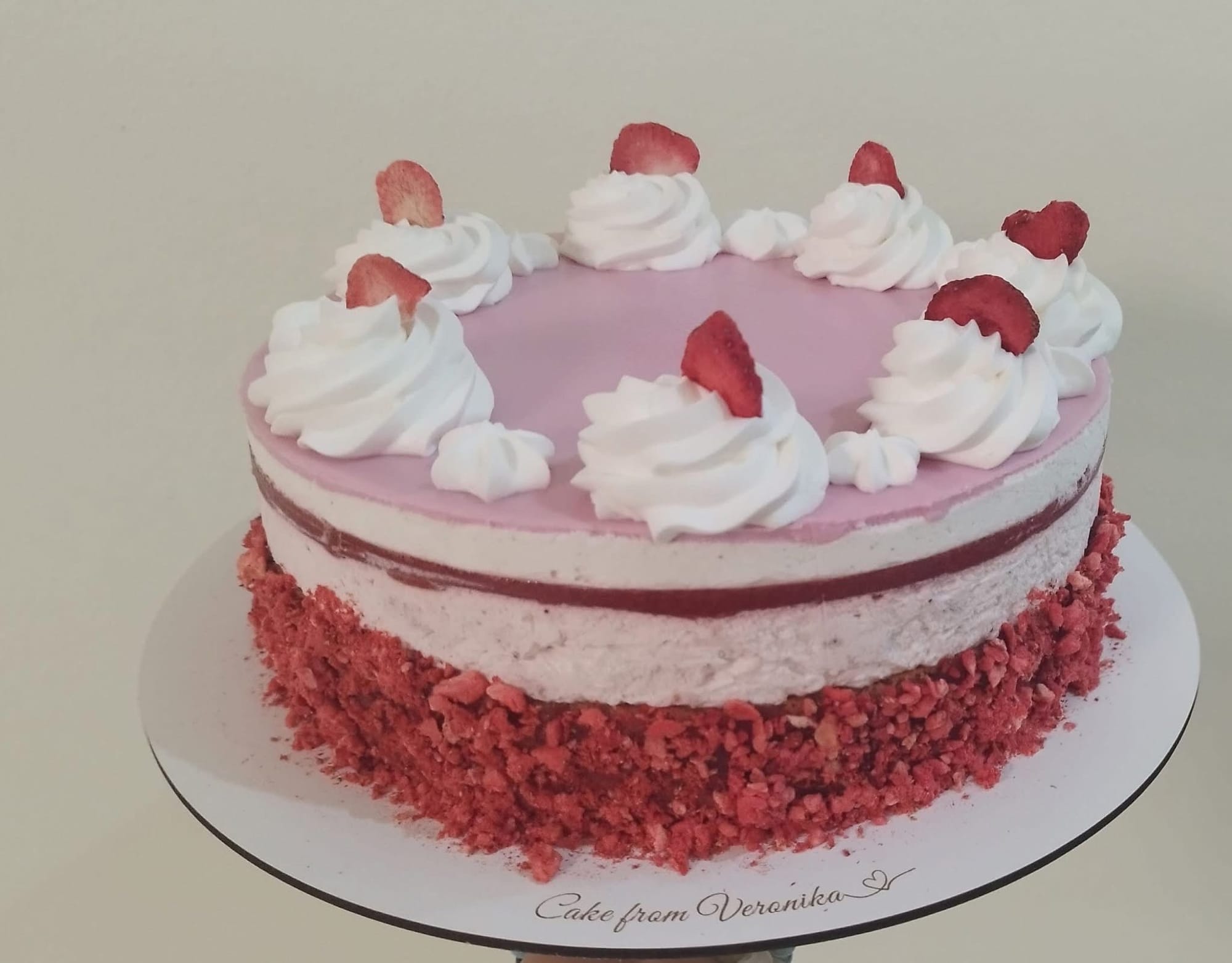 Fehércsokis málna torta